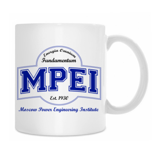 Кружка с принтом МЭИ