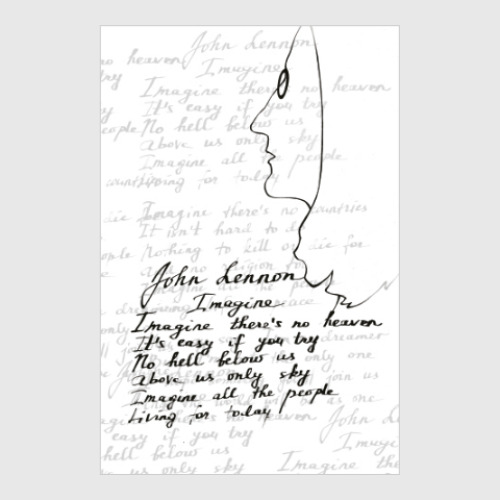 Постер с принтом John Lennon