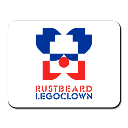 Коврик для мыши с принтом rustbeard legoclown