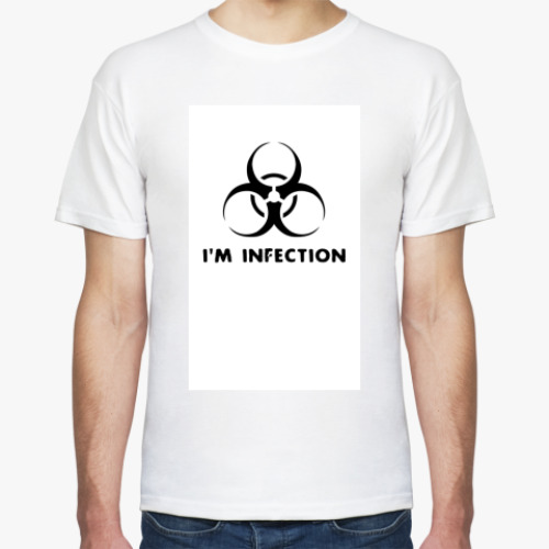 Футболка с принтом I'm infection
