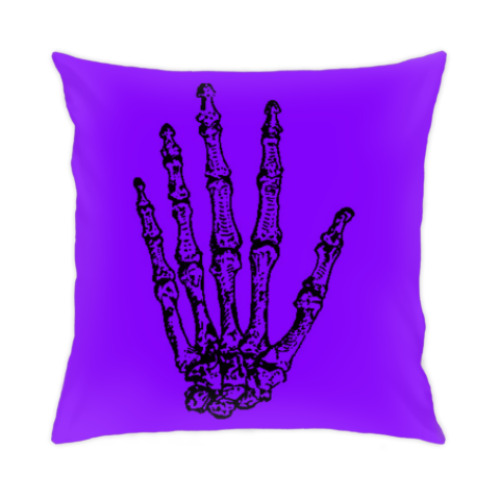 Подушка с принтом Рука смерти