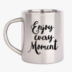 Кружка металлическая Enjoy every moment