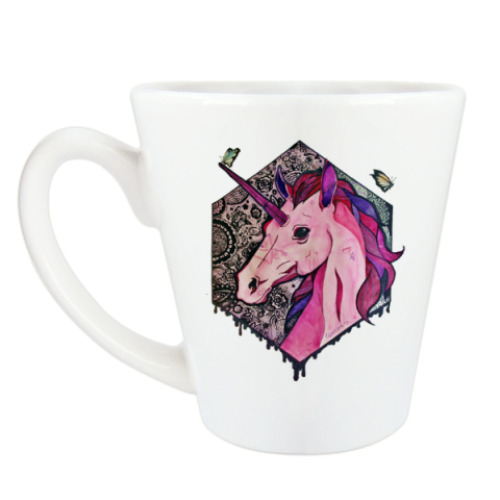 Чашка Латте с принтом Frank the Unicorn