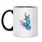 Кружка двухцветная