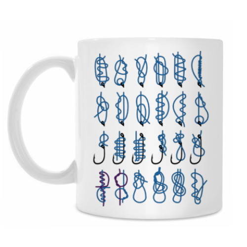 Кружка с принтом Рыбацкие узлы