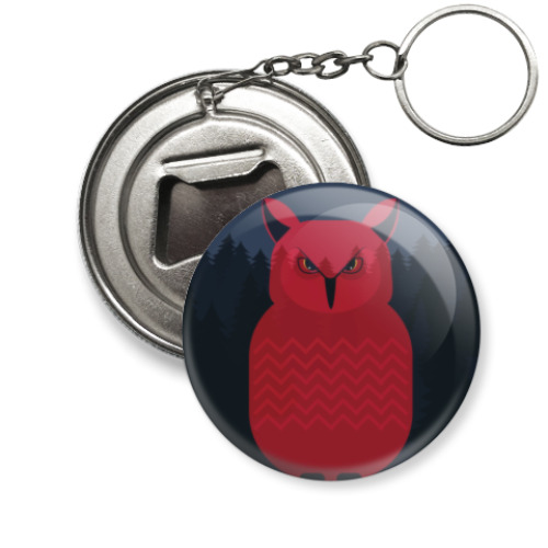 Брелок-открывашка с принтом Welcome to Twin Peaks