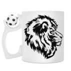 Кружка с футбольным мячиком