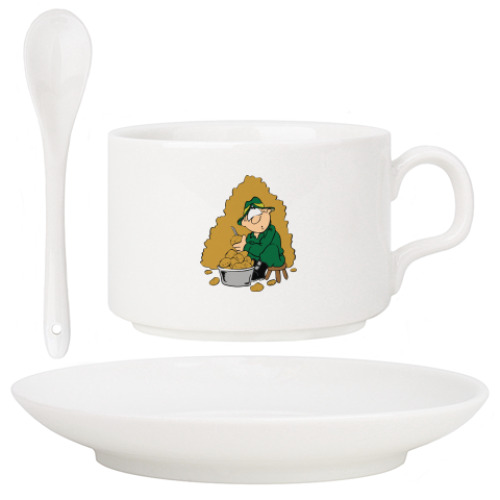 Кофейный набор с принтом Защитник