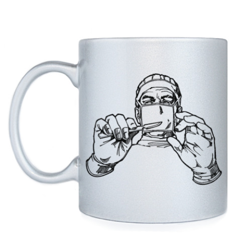 Кружка с принтом Для хирурга