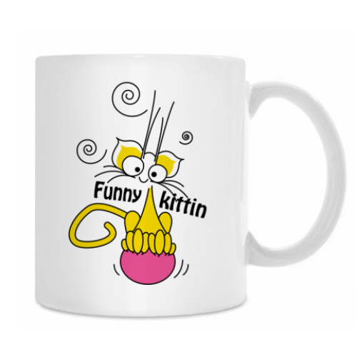 Кружка с принтом Кот