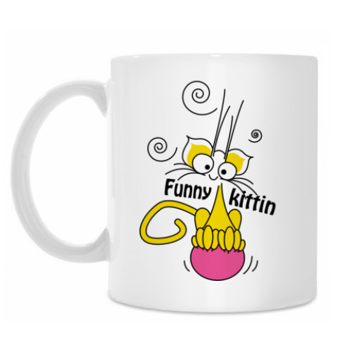 Кружка с принтом Кот