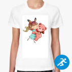 Женская спортивная футболка