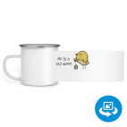 Кружка металлическая белая (круговая запечатка)