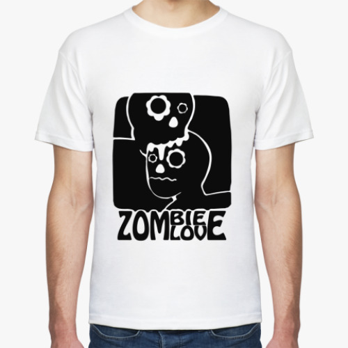 Футболка с принтом zombie love