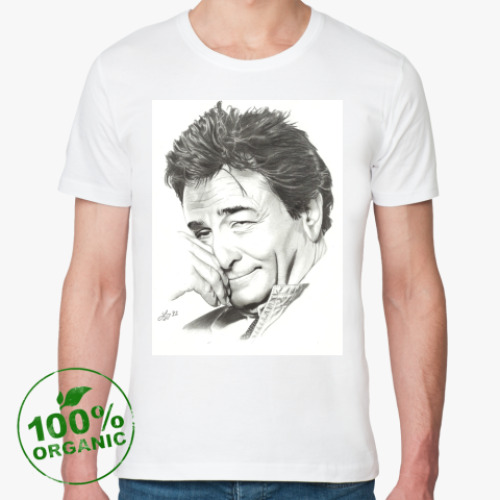 Футболка из органик-хлопка с принтом Лейтенант Коломбо