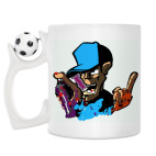 Кружка с футбольным мячиком