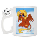 Кружка с футбольным мячиком