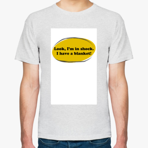 Футболка с принтом  Шоковое одеялко