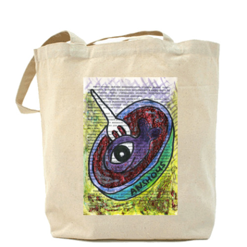 Сумка шоппер с принтом Анчоус