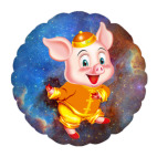 Подушка "круг", 35x35 см Символ Года