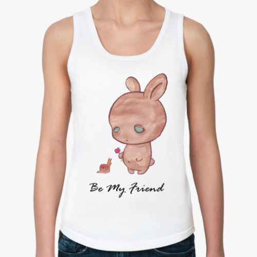 Женская майка с принтом Дружба