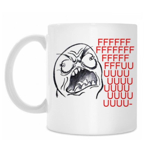 Кружка с принтом FFFUUU