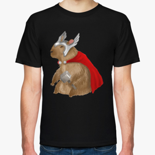 Футболка с принтом Капибара Тор