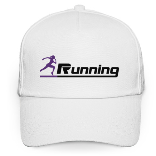 Кепка бейсболка с принтом Running