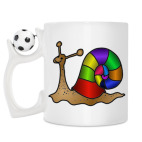 Кружка с футбольным мячиком