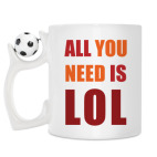 Кружка с футбольным мячиком