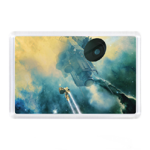 Магнит с принтом Космические корабли