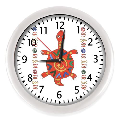 Настенные часы с принтом черепашка из Африки