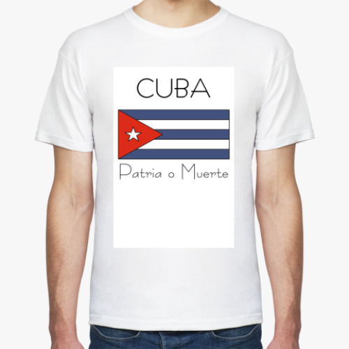 Футболка с принтом CUBA
