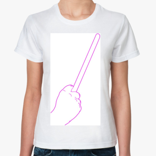 Классическая футболка с принтом Гипер фиг