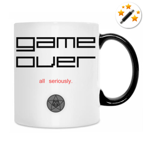 Кружка-хамелеон с принтом Rainbow