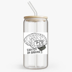 Банка с бамбуковой крышкой