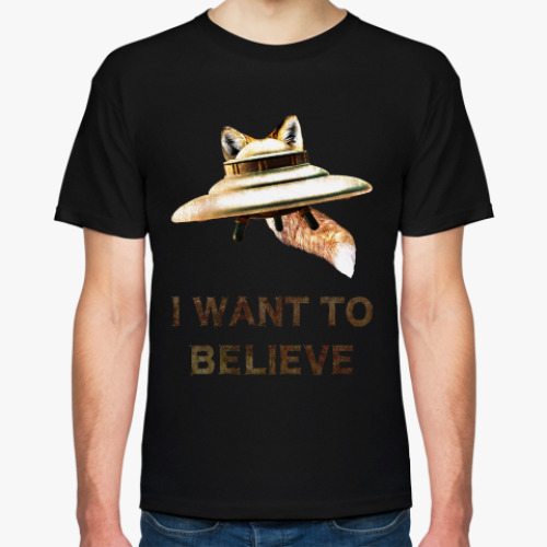 Футболка с принтом Fox Flying Object