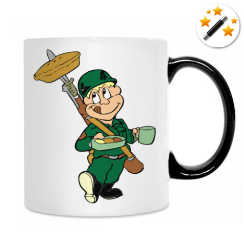 Кружка-хамелеон с принтом Защитник