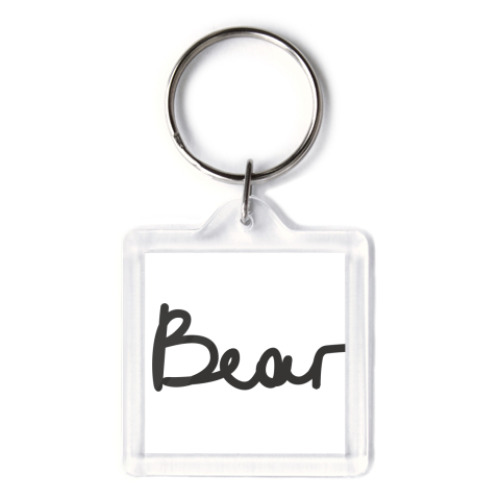 Брелок с принтом  'Медвед'