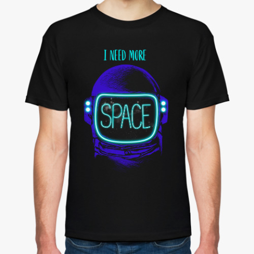 Футболка с принтом I need more space