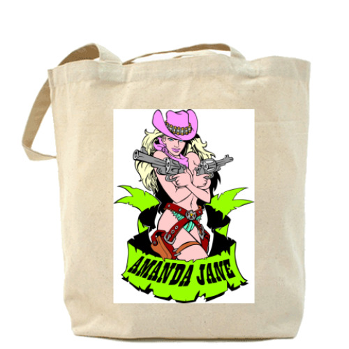 Сумка шоппер с принтом 'Amanda'