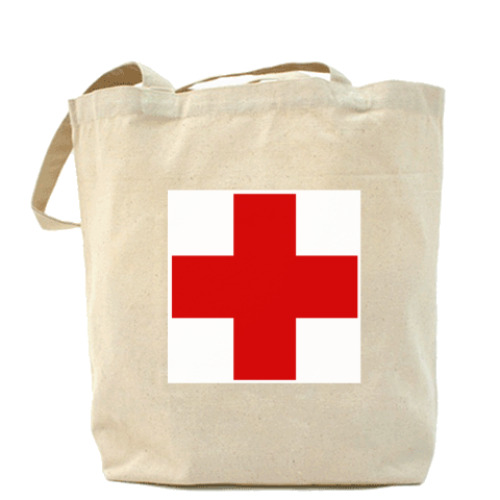 Сумка шоппер с принтом  «Красный Крест»