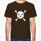 Классическая футболка Pixel Scull