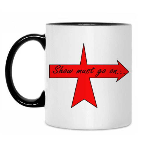 Кружка с принтом Вперёд