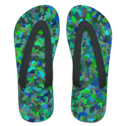 Шлепанцы (сланцы) с принтом Пятнышки