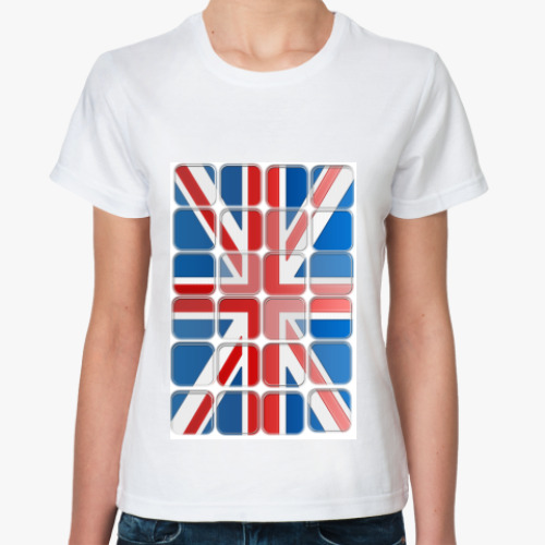 Классическая футболка с принтом  Britain