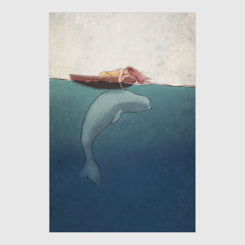 Постер с принтом Whale