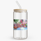 Банка с бамбуковой крышкой