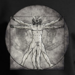 Демон в стиле Витрувианского Человека  Да Винчи