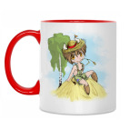 Двухцветная кружка Телец